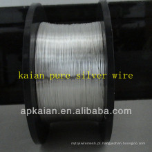 Hebei anping KAIAN fio 0,1 milímetros 9999 fio de prata puro